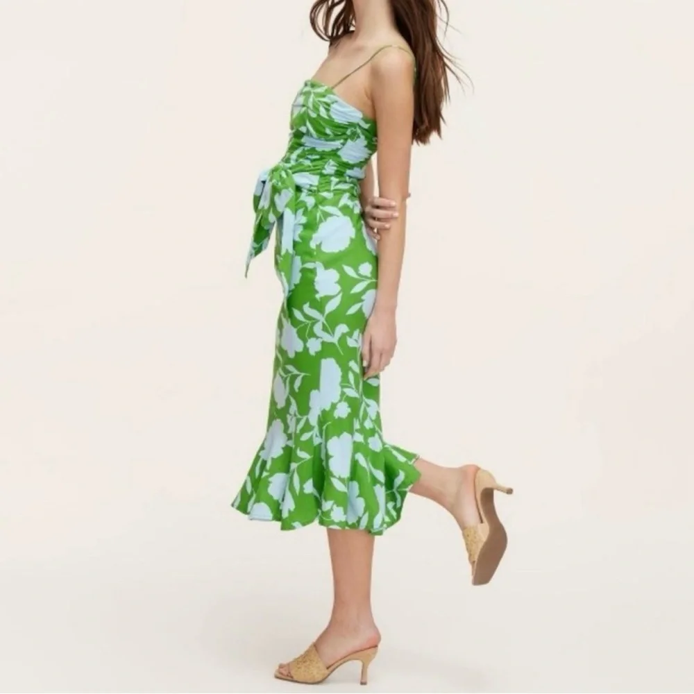 Kate Spade‎ x Target Rose Floral Linen Fit Flare Midi Skirt & Ruched Top Set 2X